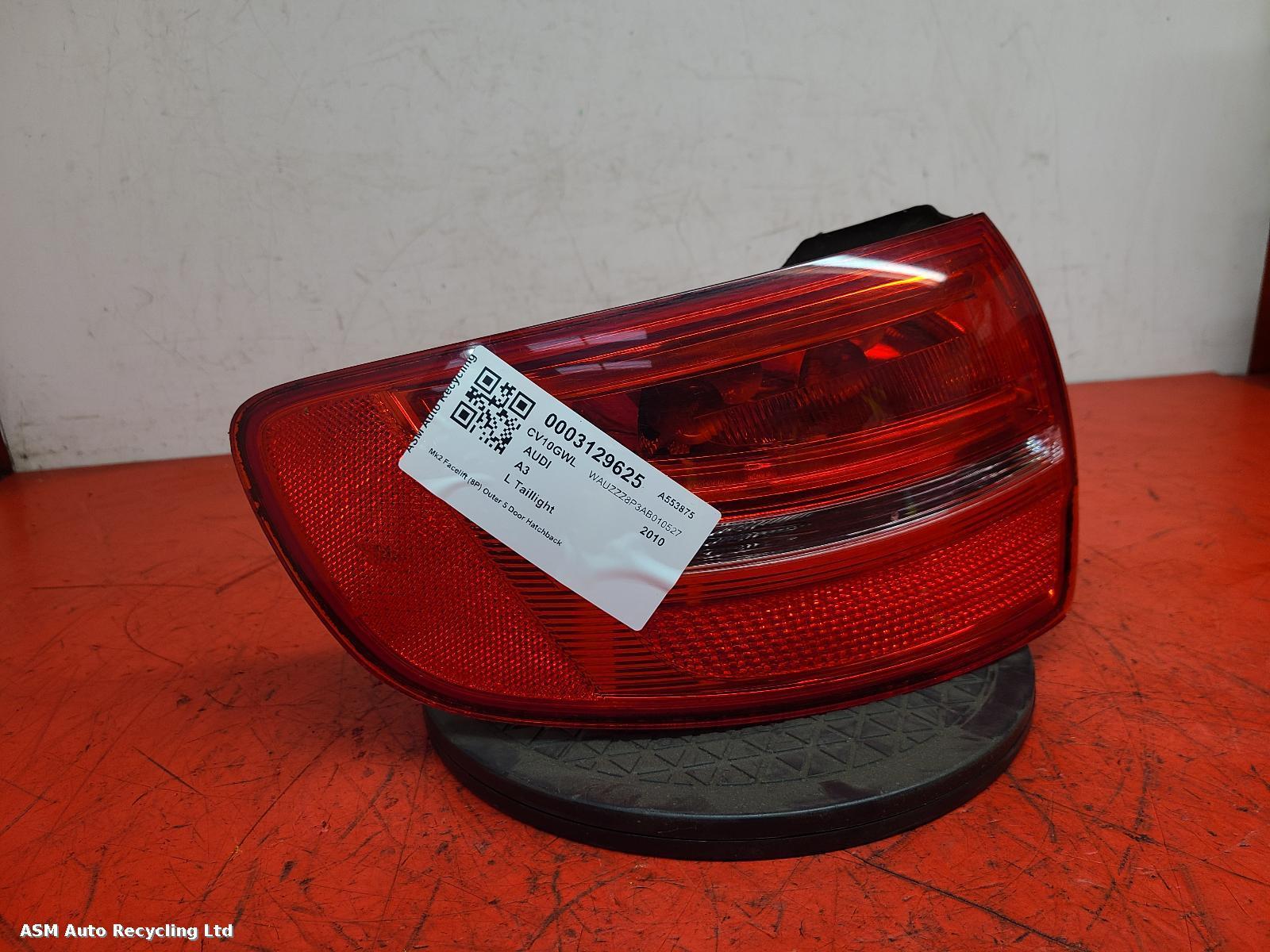 View Auto part L Taillight Audi A3 2010