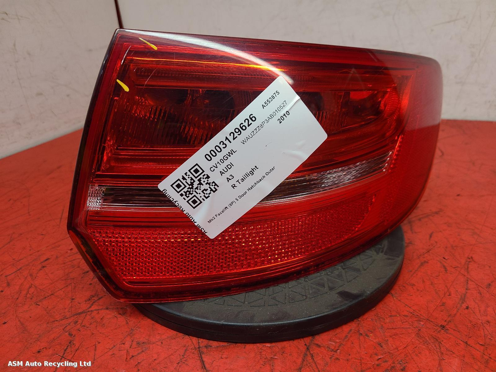 View Auto part R Taillight Audi A3 2010