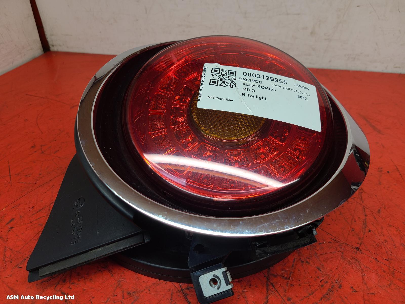 View Auto part R Taillight Alfa Romeo Mito 2012