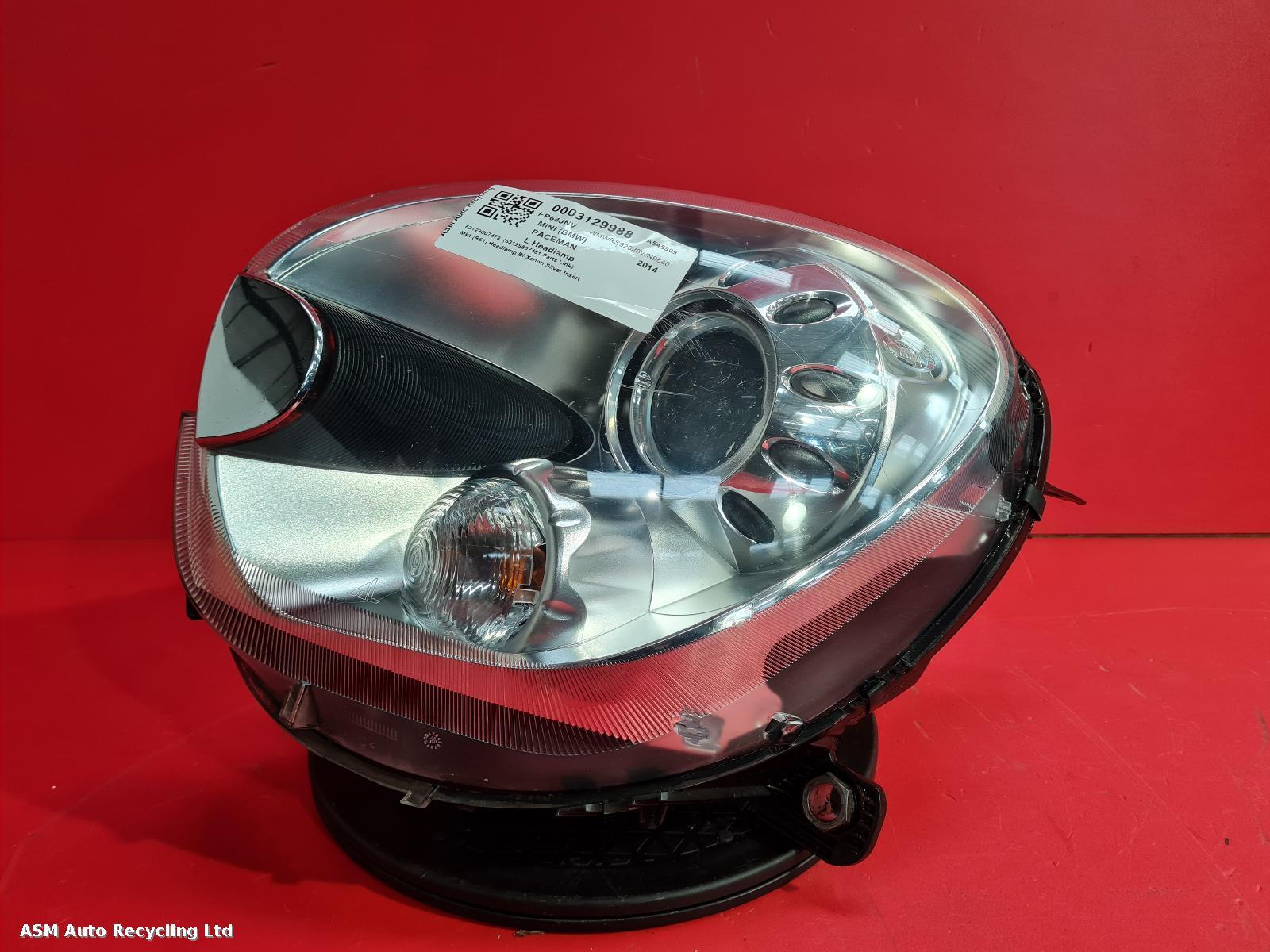 View Auto part L Headlamp Mini (bmw) Paceman 2014
