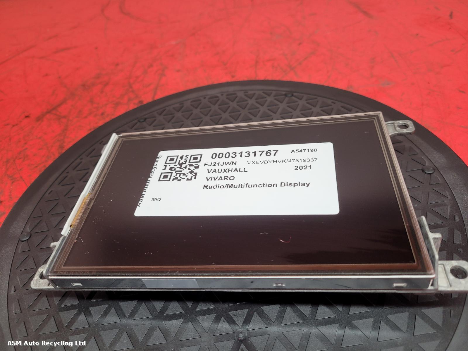 View Auto part Radio Display Vauxhall Vivaro 2021