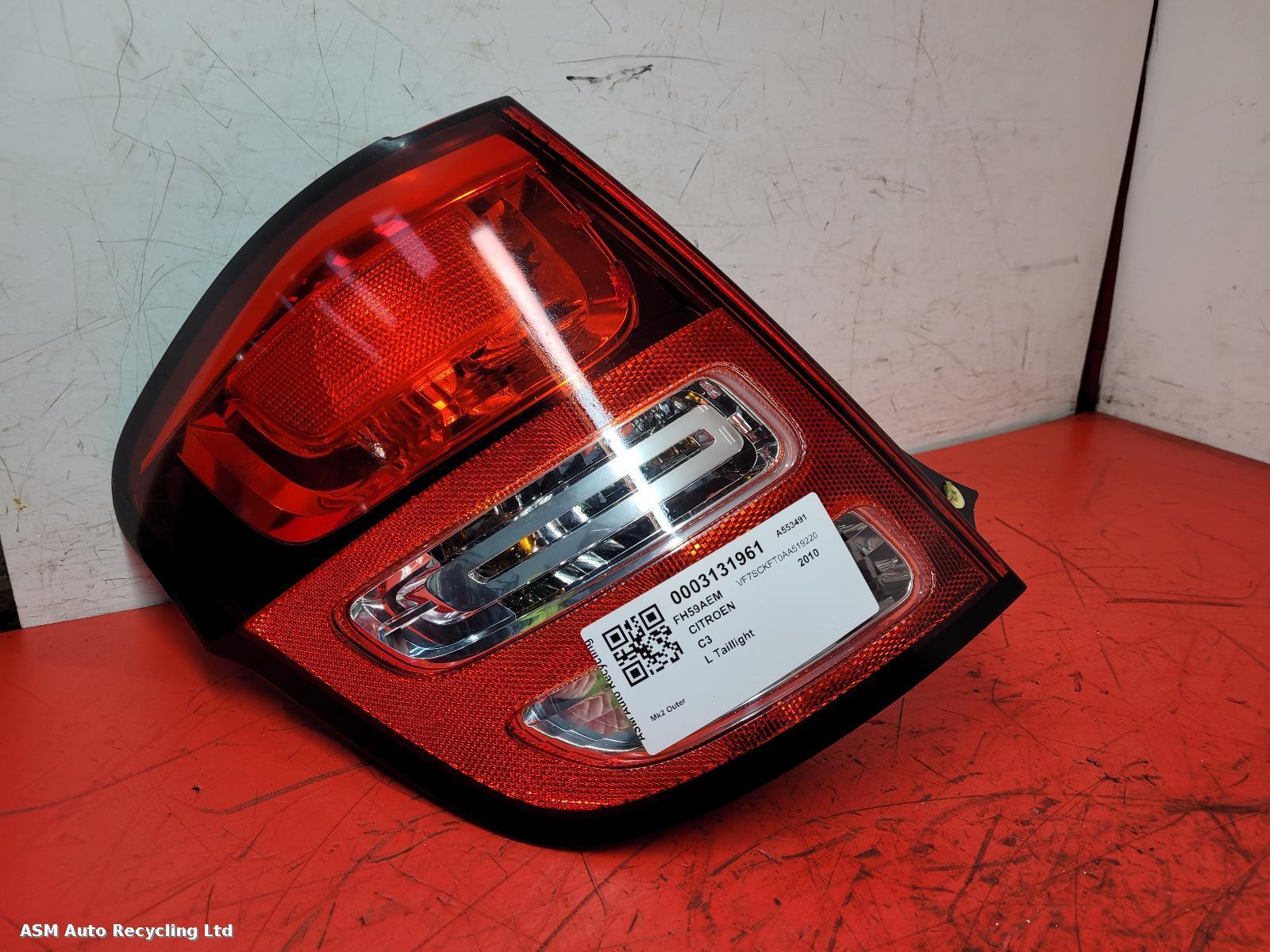 View Auto part L Taillight Citroen C3 2010