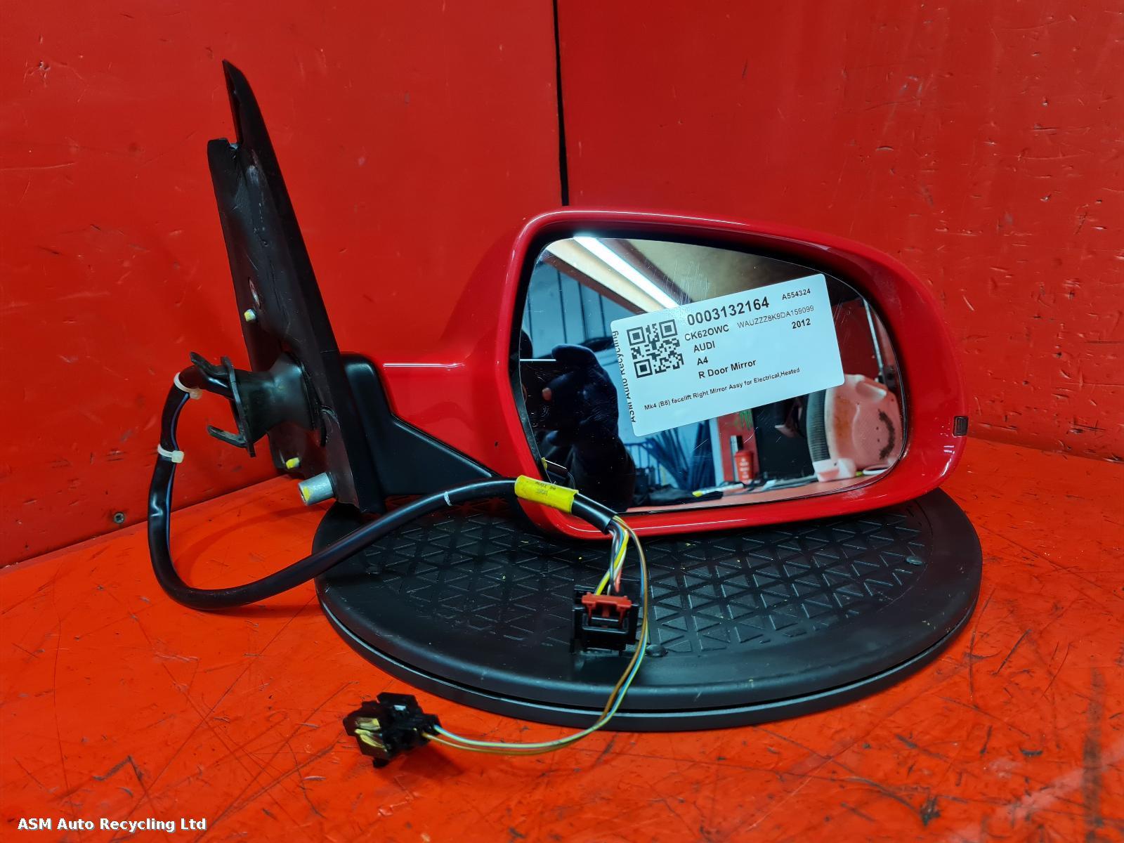 View Auto part R Door Mirror Audi A4 2012