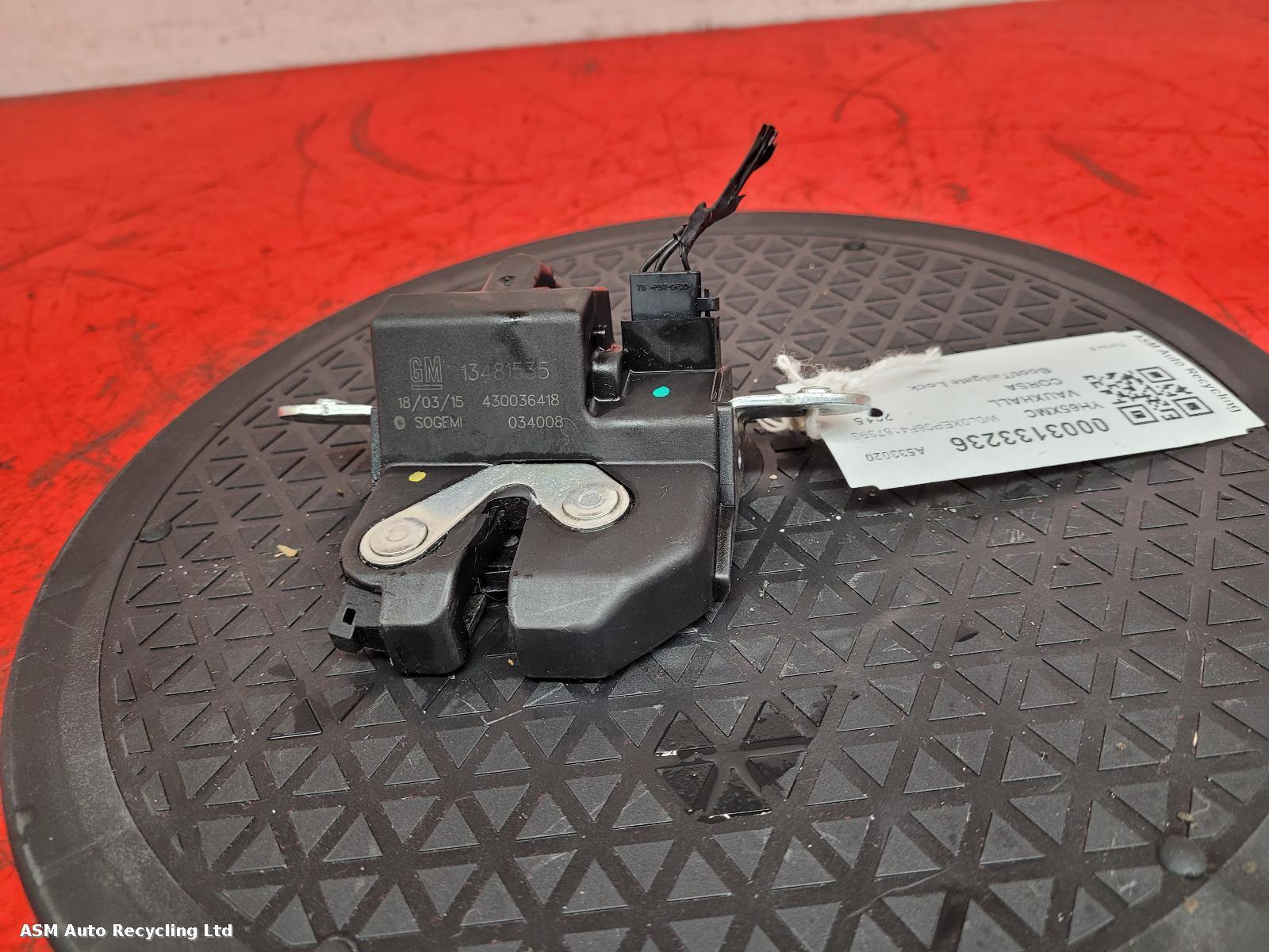 View Auto part Bootlid/Tailgate Lock Vauxhall Corsa 2015