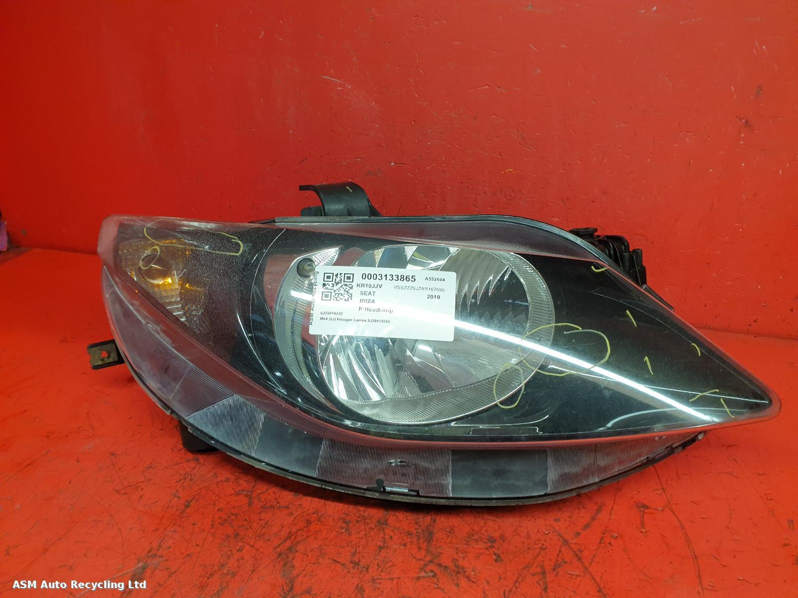 View Auto part R Headlamp Seat Ibiza 2010
