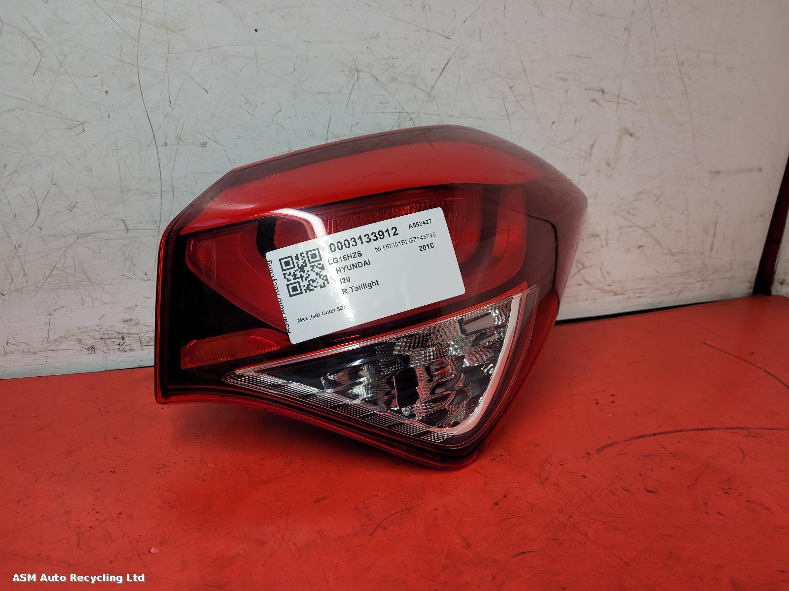 View Auto part R Taillight Hyundai I20 2016