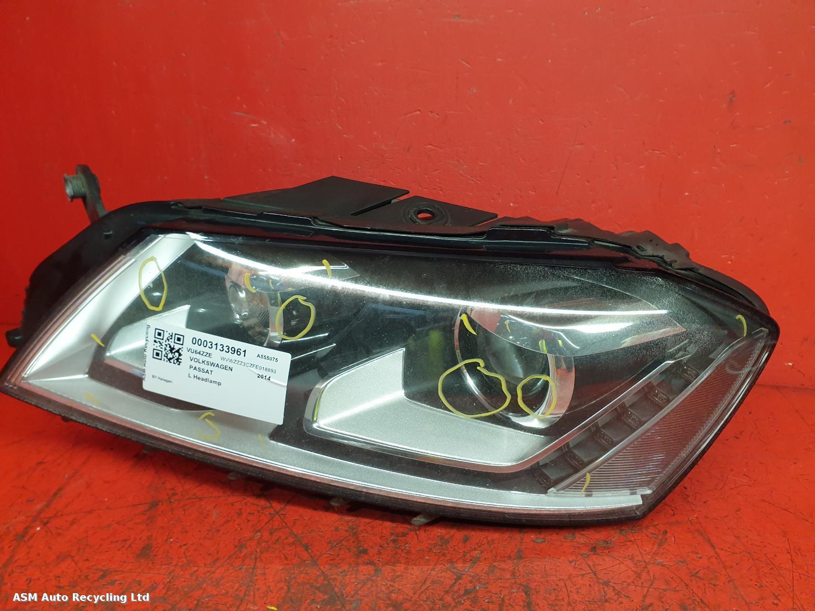 View Auto part L Headlamp Volkswagen Passat 2014