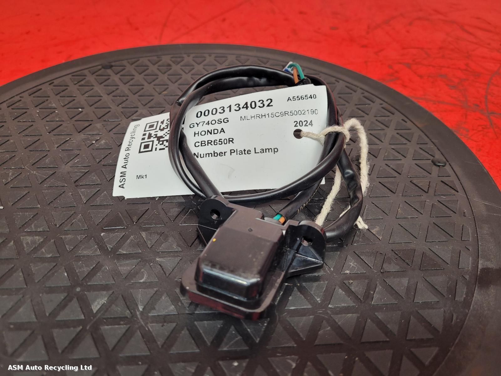 View Auto part Number Plate Lamp Honda Cbr650r 2024