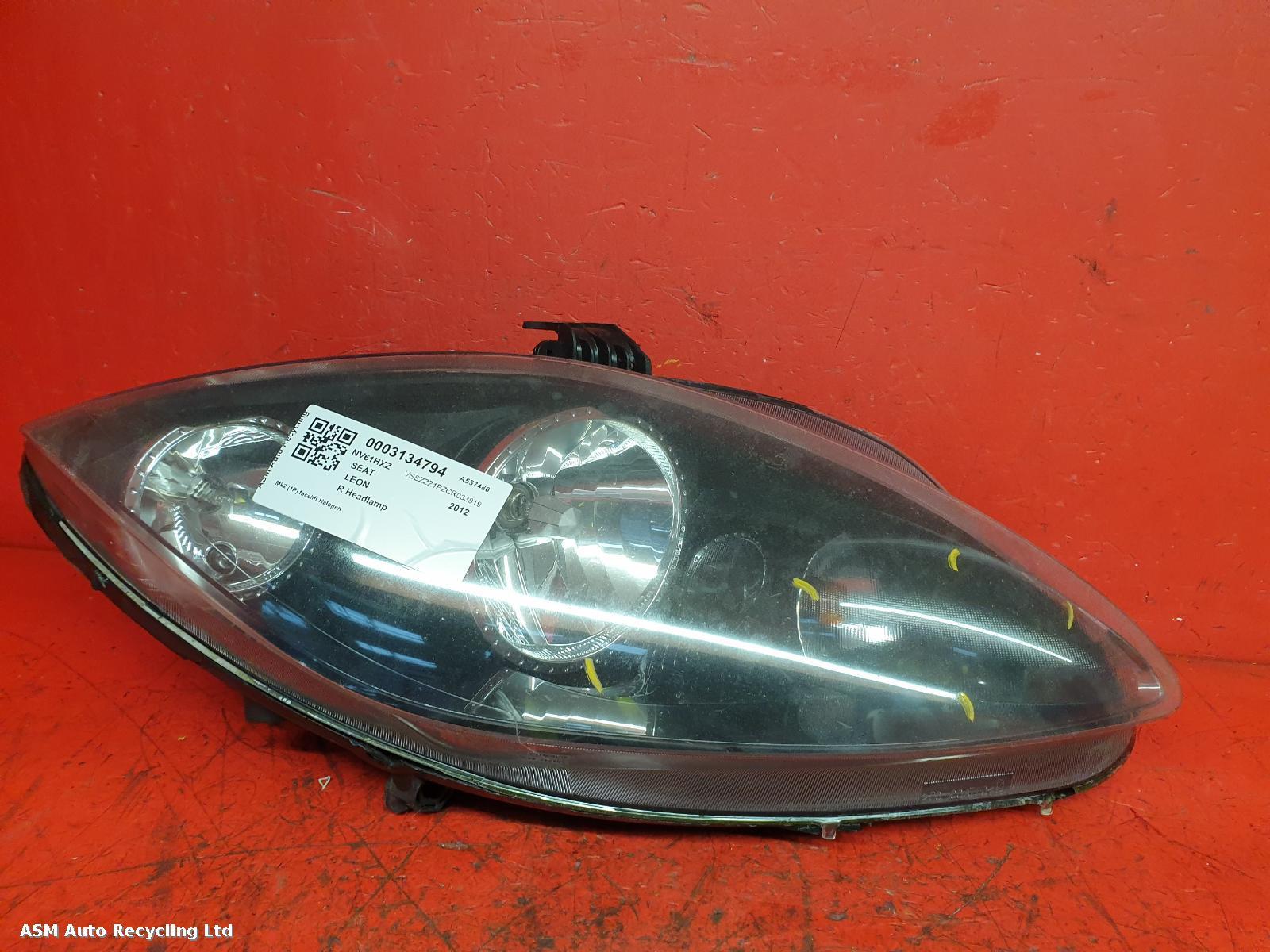 View Auto part R Headlamp Seat Leon 2012