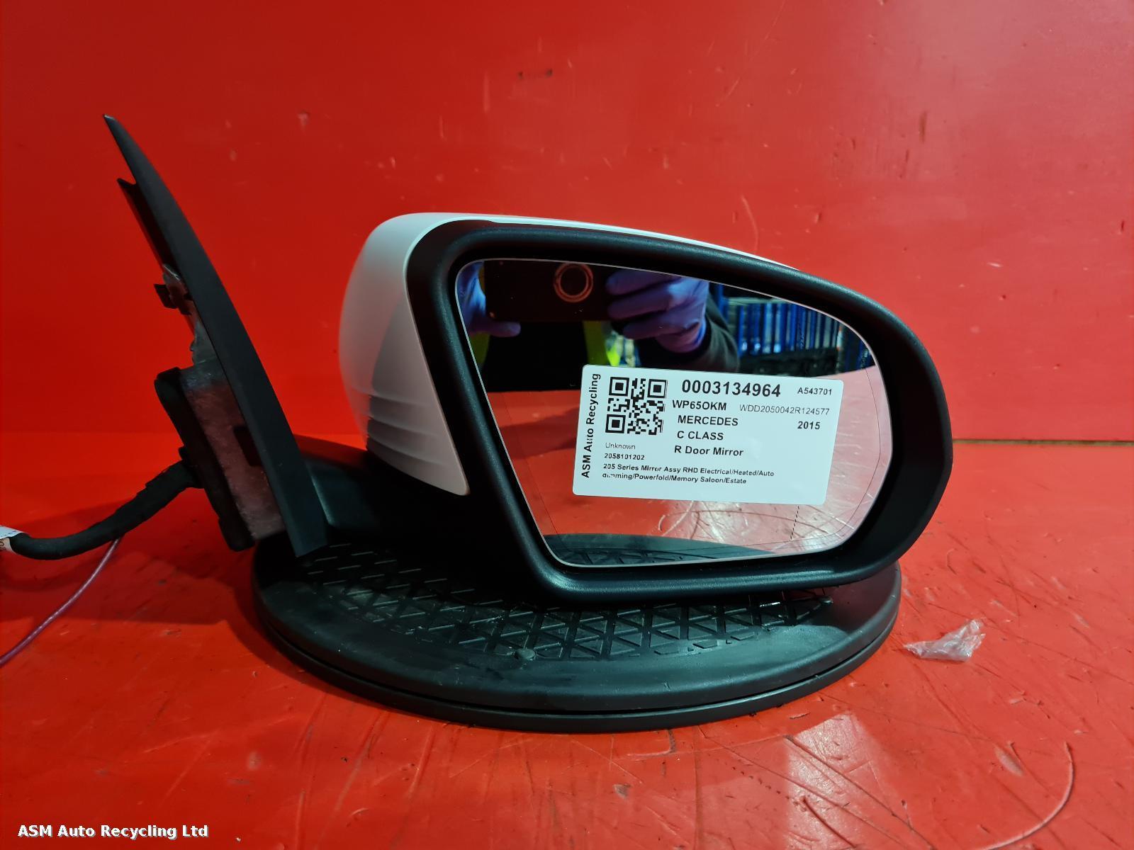 View Auto part R Door Mirror Mercedes C Class 2015