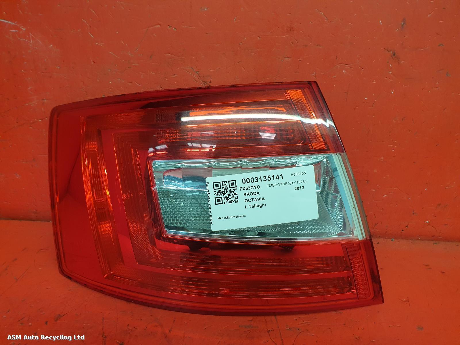 View Auto part L Taillight Skoda Octavia 2013