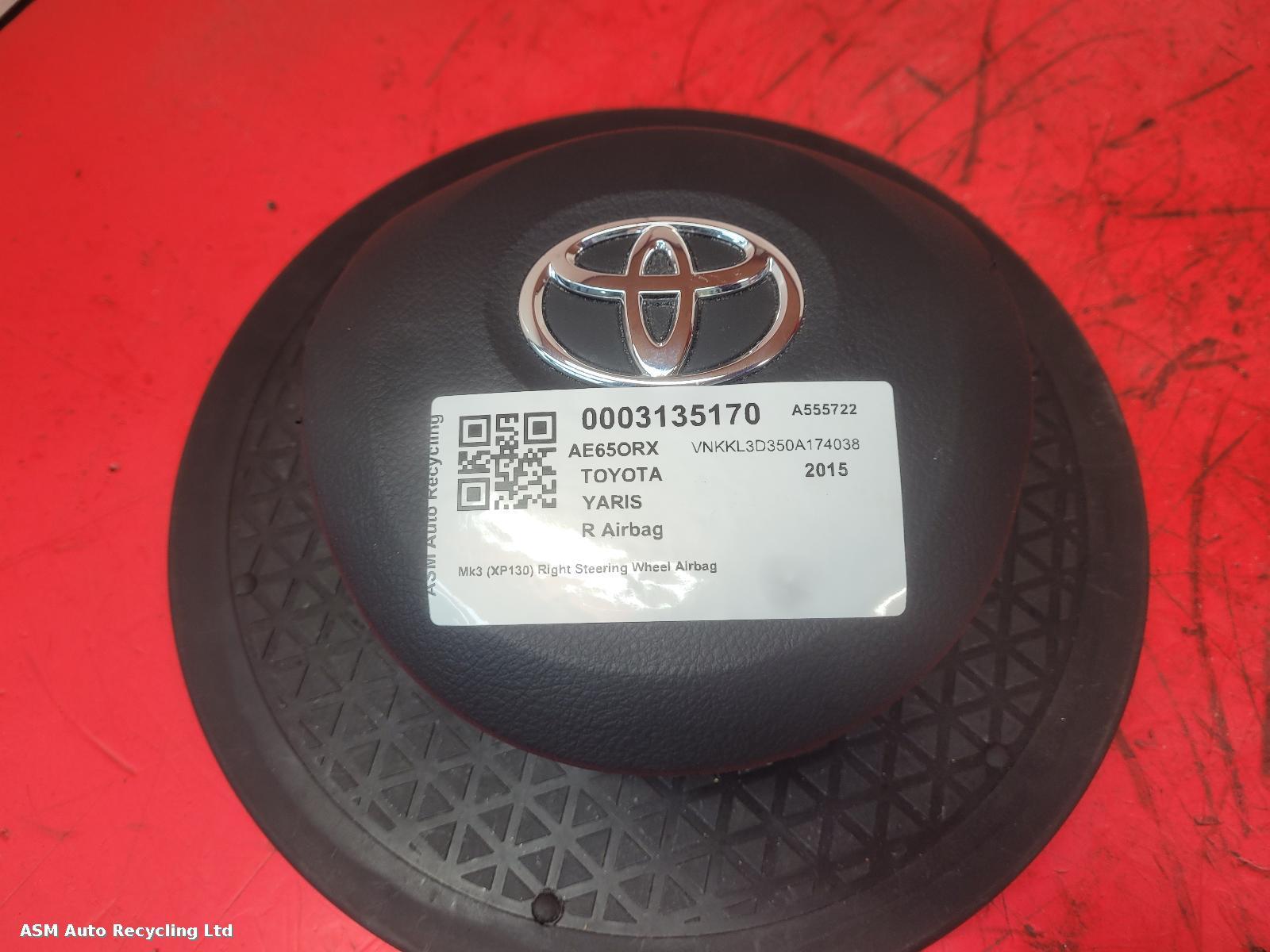 View Auto part R Air Bag Toyota Yaris 2015