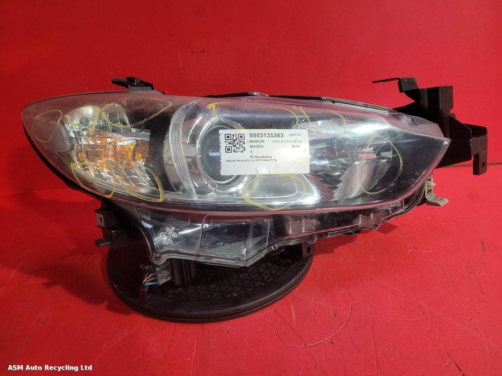 View Auto part R Headlamp Mazda 6  2014
