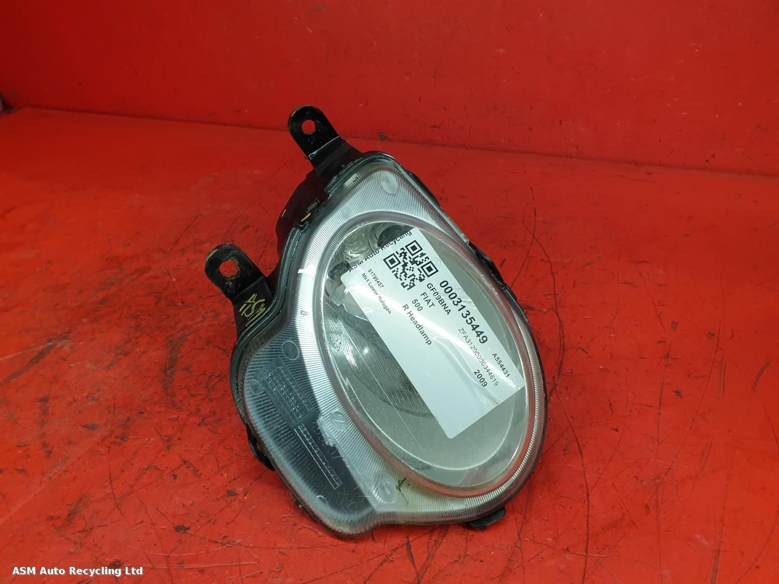 View Auto part R Headlamp Fiat 500 2009