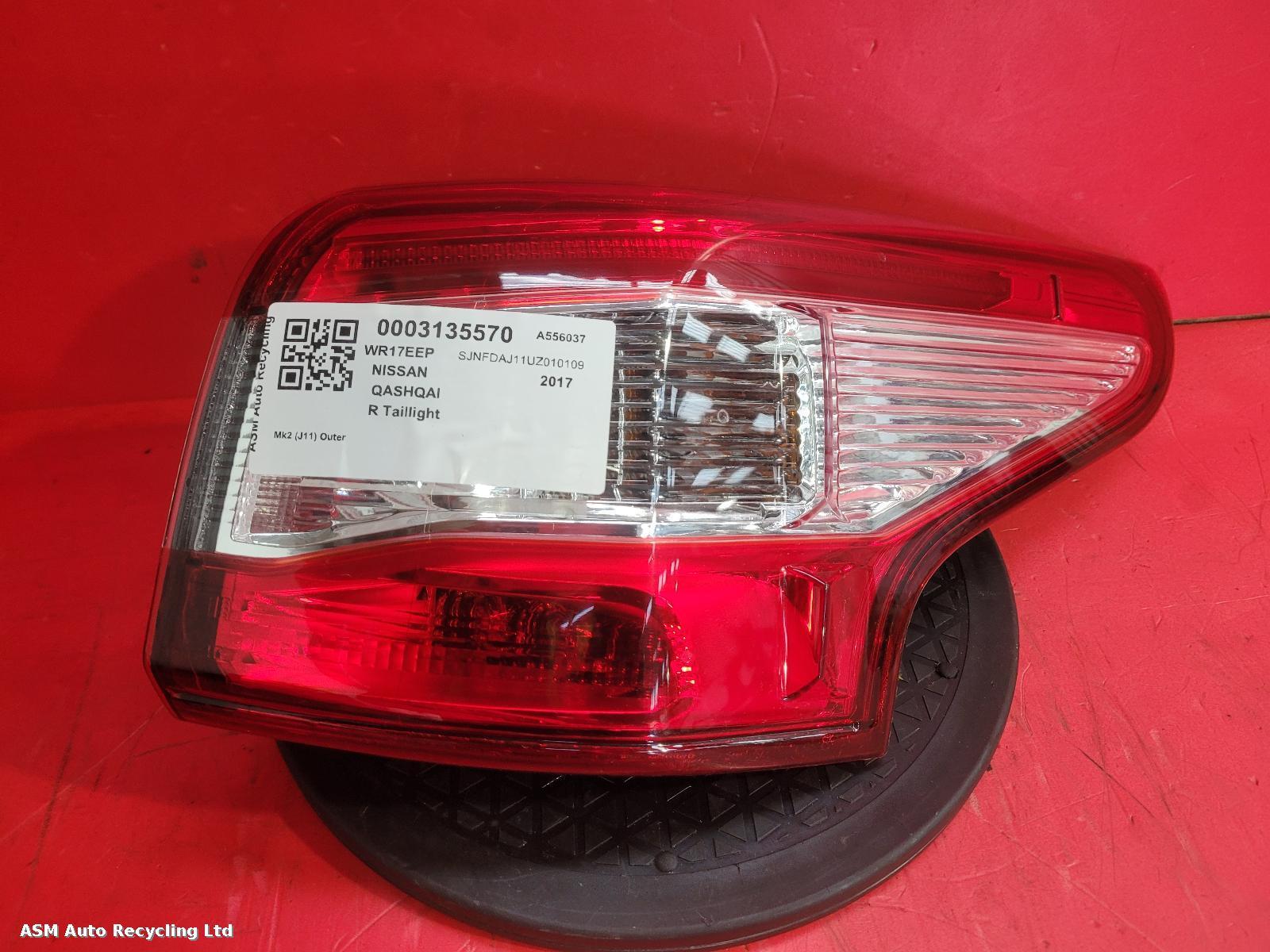 View Auto part R Taillight Nissan Qashqai 2017