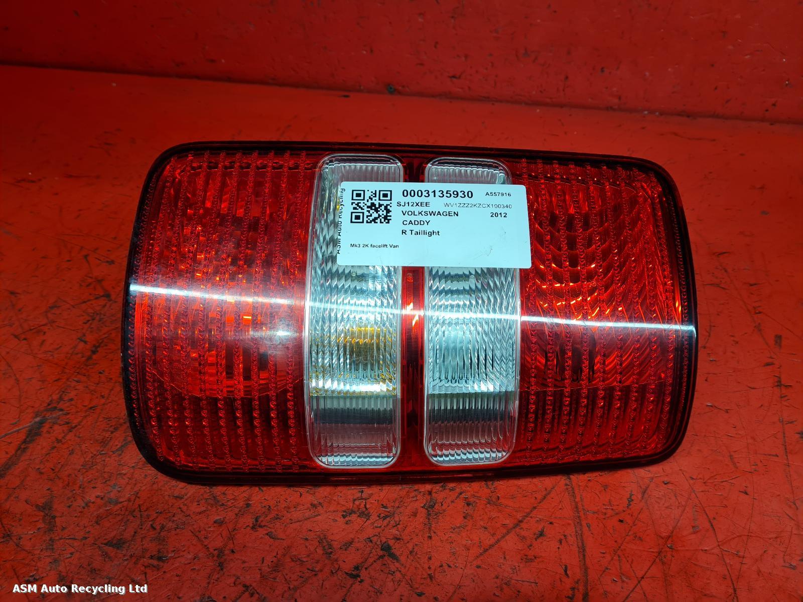 View Auto part R Taillight Volkswagen Caddy 2012
