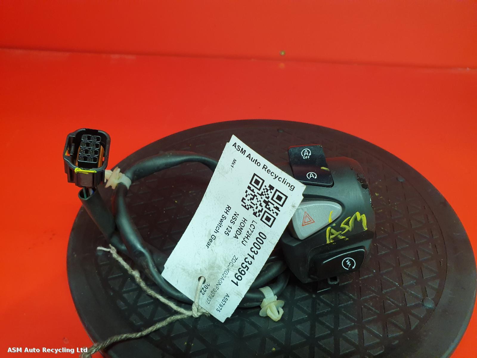 View Auto part RH Switch Gear Honda Nss 125 2022