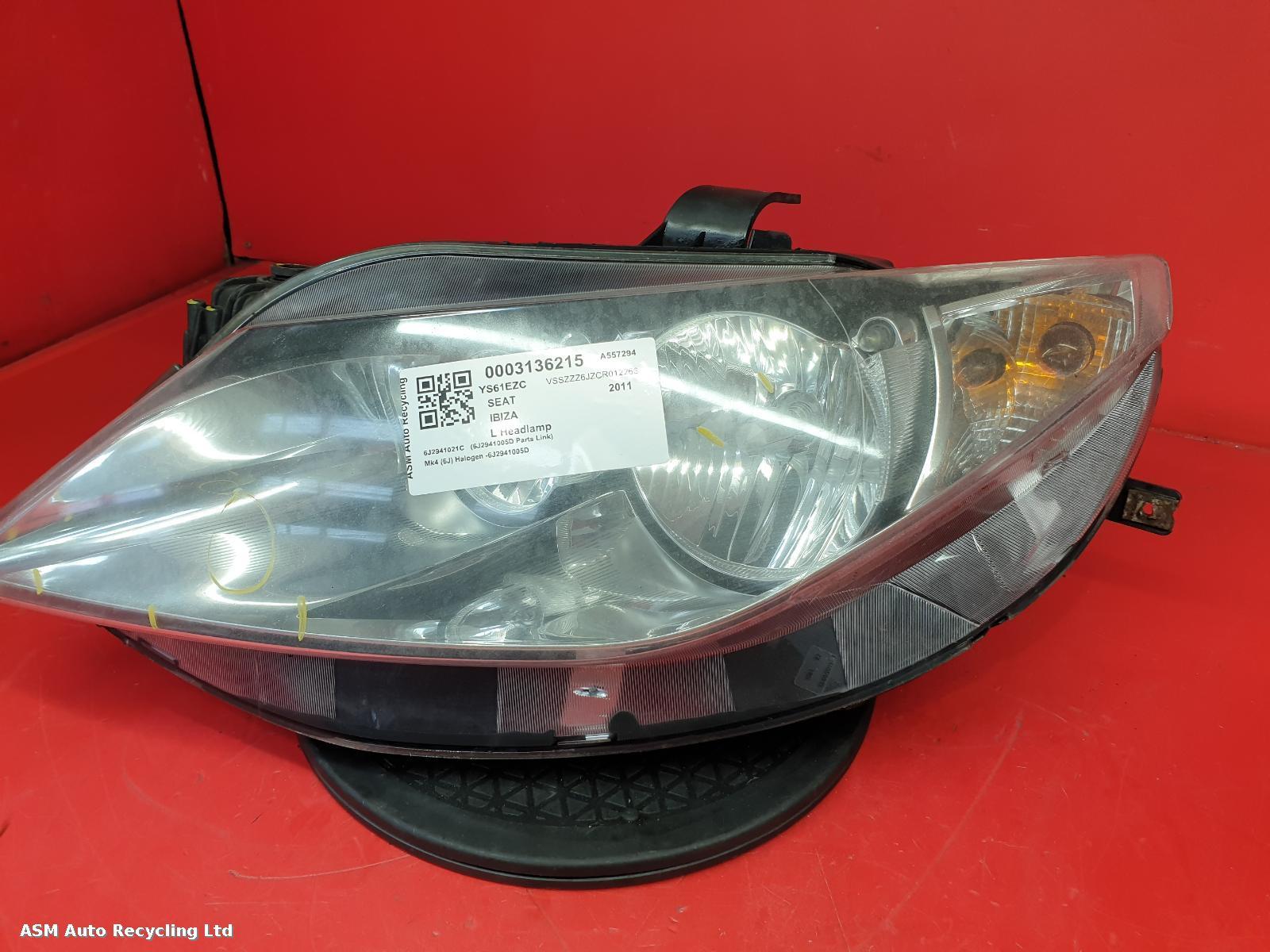 View Auto part L Headlamp Seat Ibiza 2011