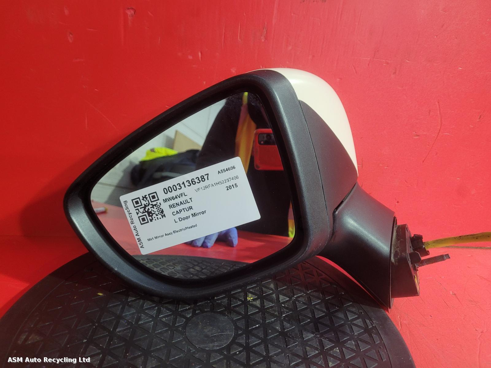 View Auto part L Door Mirror Renault Captur 2015