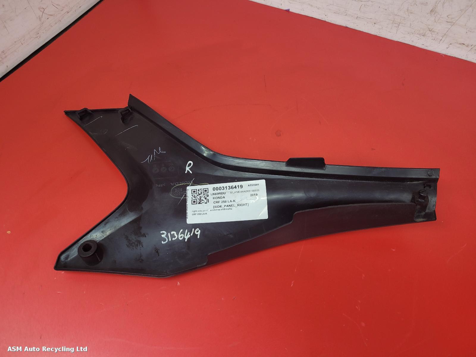 View Auto part Side Panel Right Honda Crf 250 La-k 2019