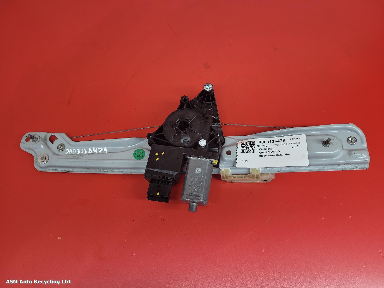 View Auto part RR Window Regulator Vauxhall Crossland X 2017