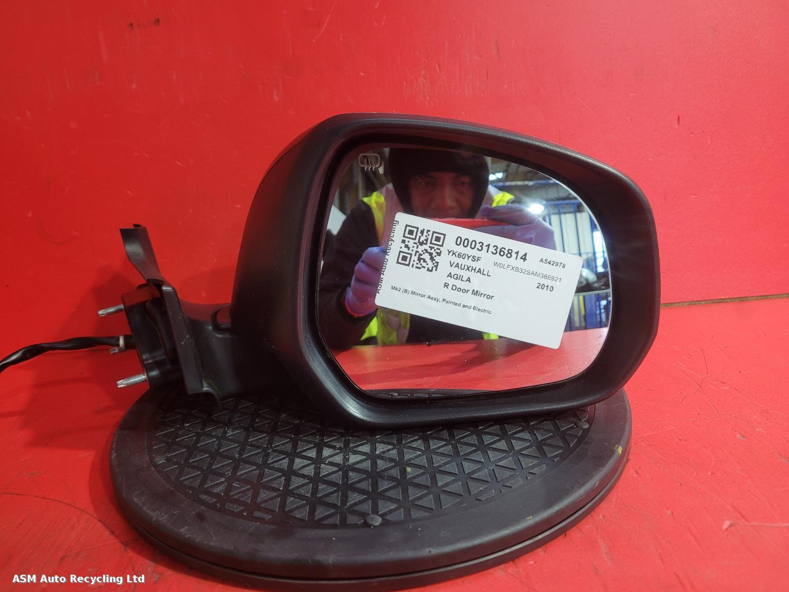 View Auto part R Door Mirror Vauxhall Agila 2010