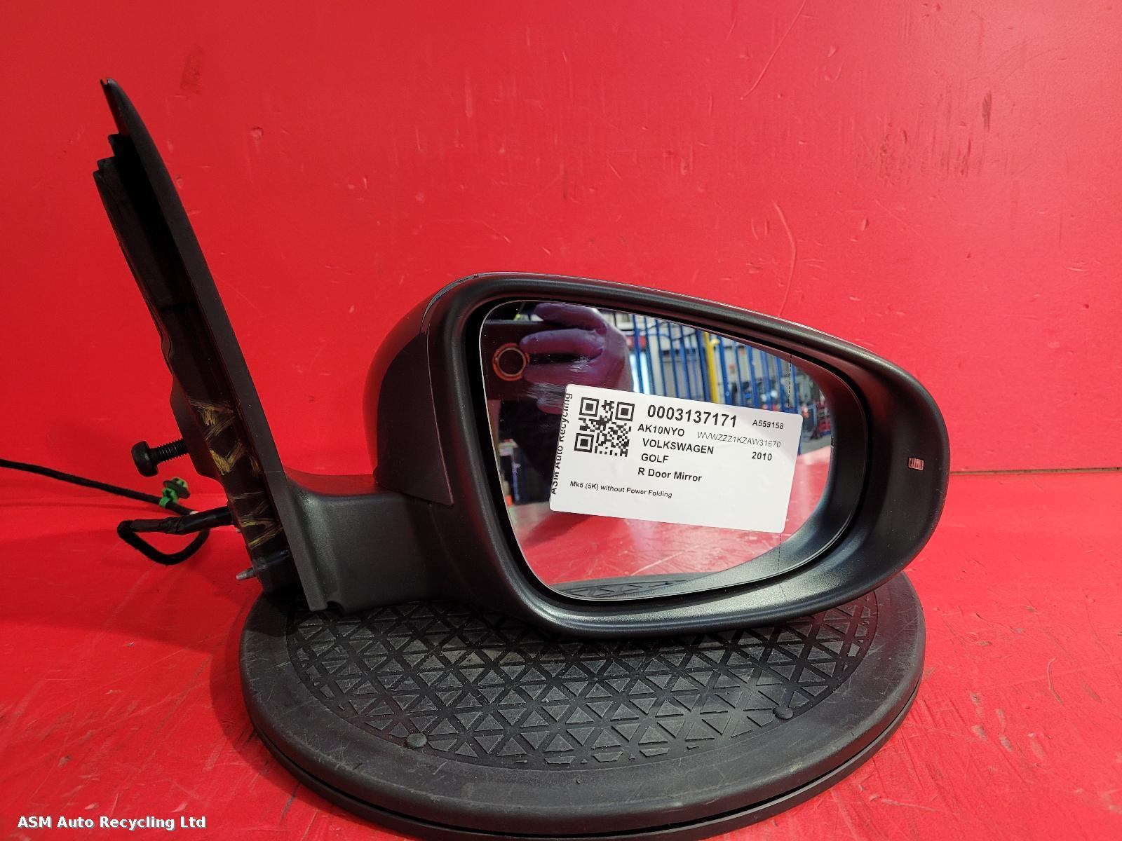 View Auto part R Door Mirror Volkswagen Golf 2010