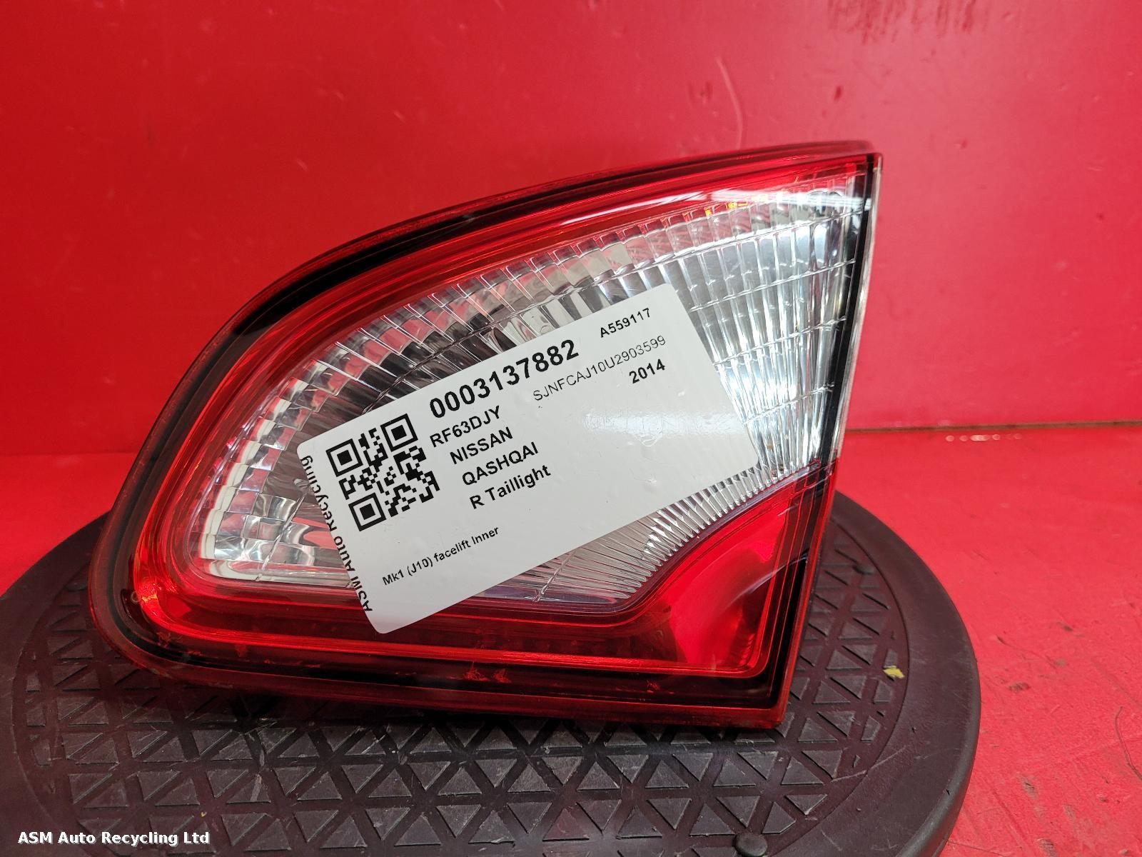 View Auto part R Taillight Nissan Qashqai 2014