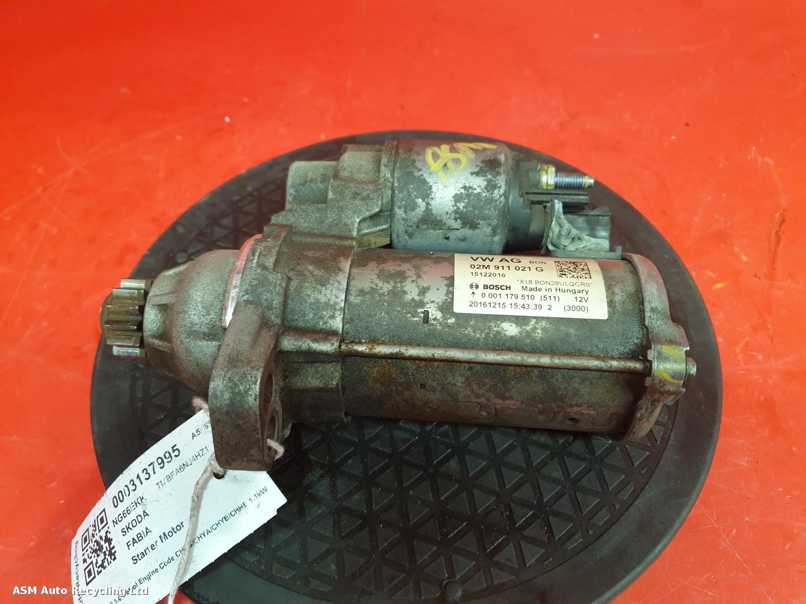 View Auto part Starter Motor Skoda Fabia 2017