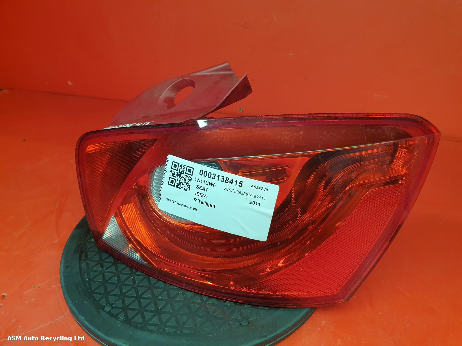 View Auto part R Taillight Seat Ibiza 2011