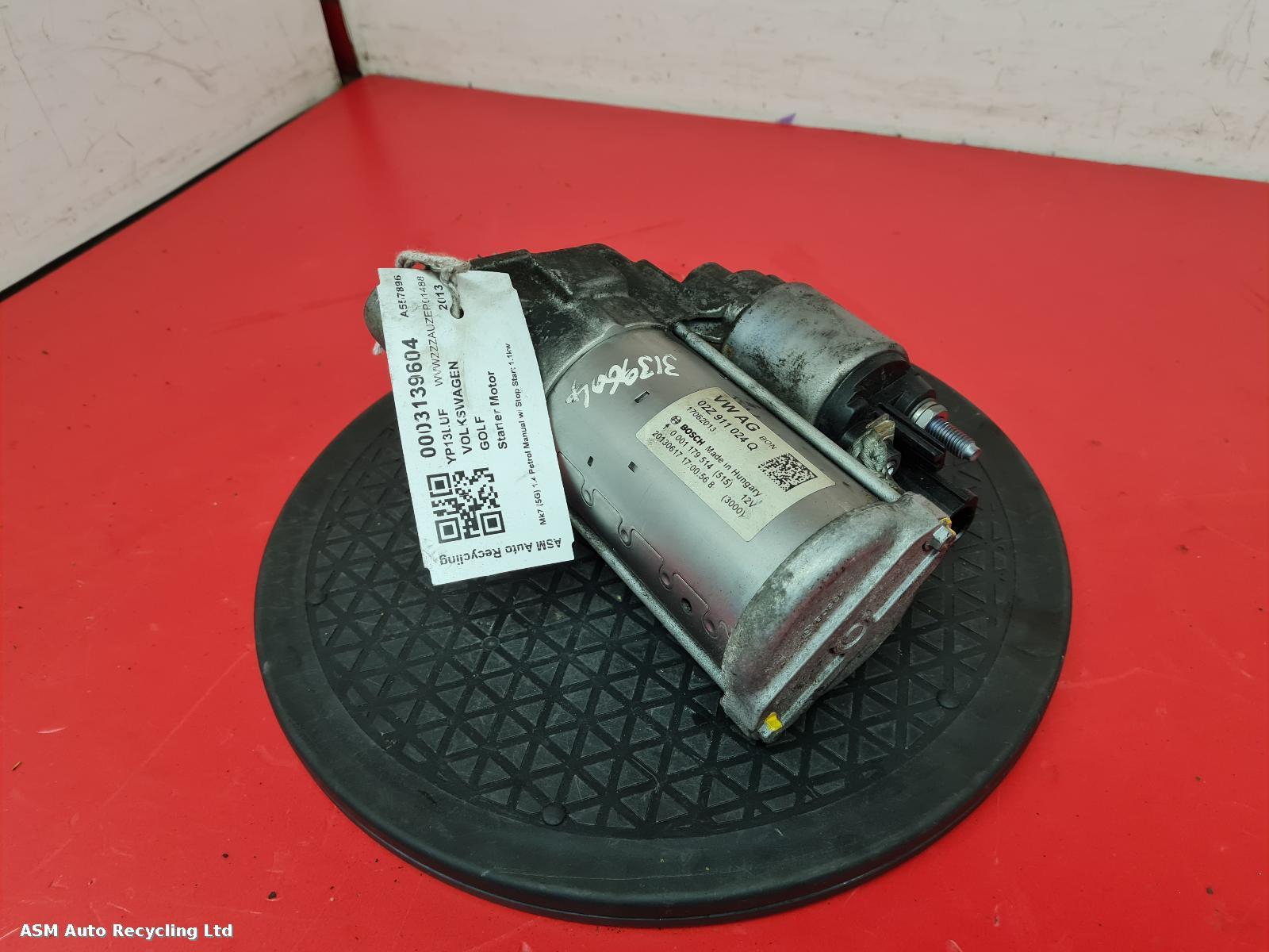 View Auto part Starter Motor Volkswagen Golf 2013