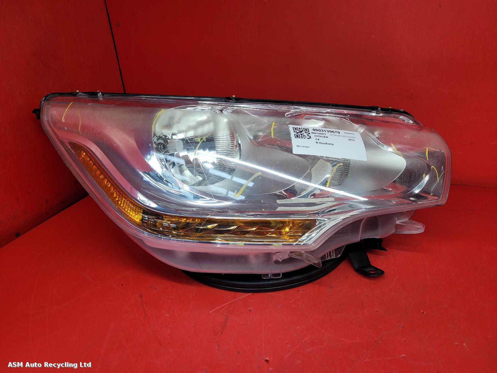 View Auto part R Headlamp Citroen C4 2013