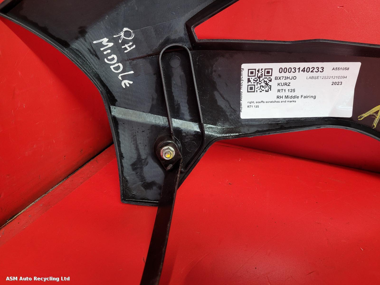 View Auto part RH Middle Fairing Kurz Rt1 125 2023