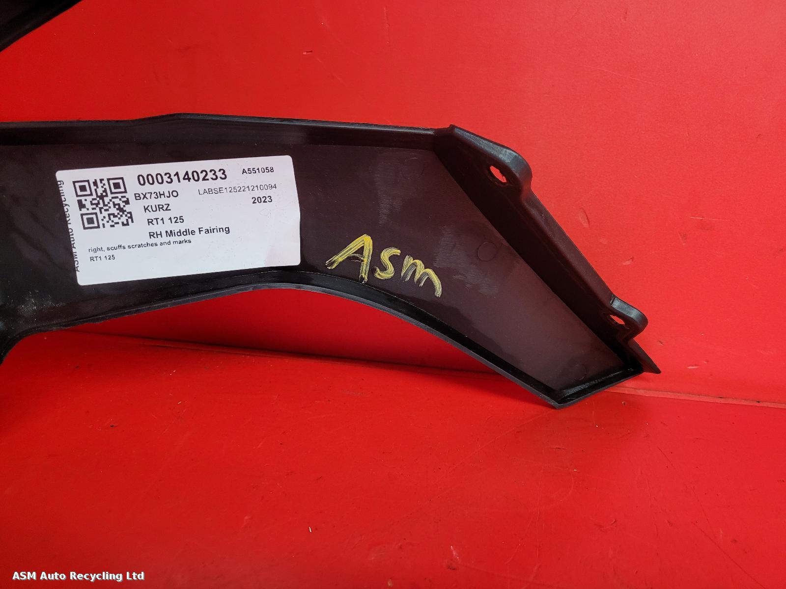 View Auto part RH Middle Fairing Kurz Rt1 125 2023