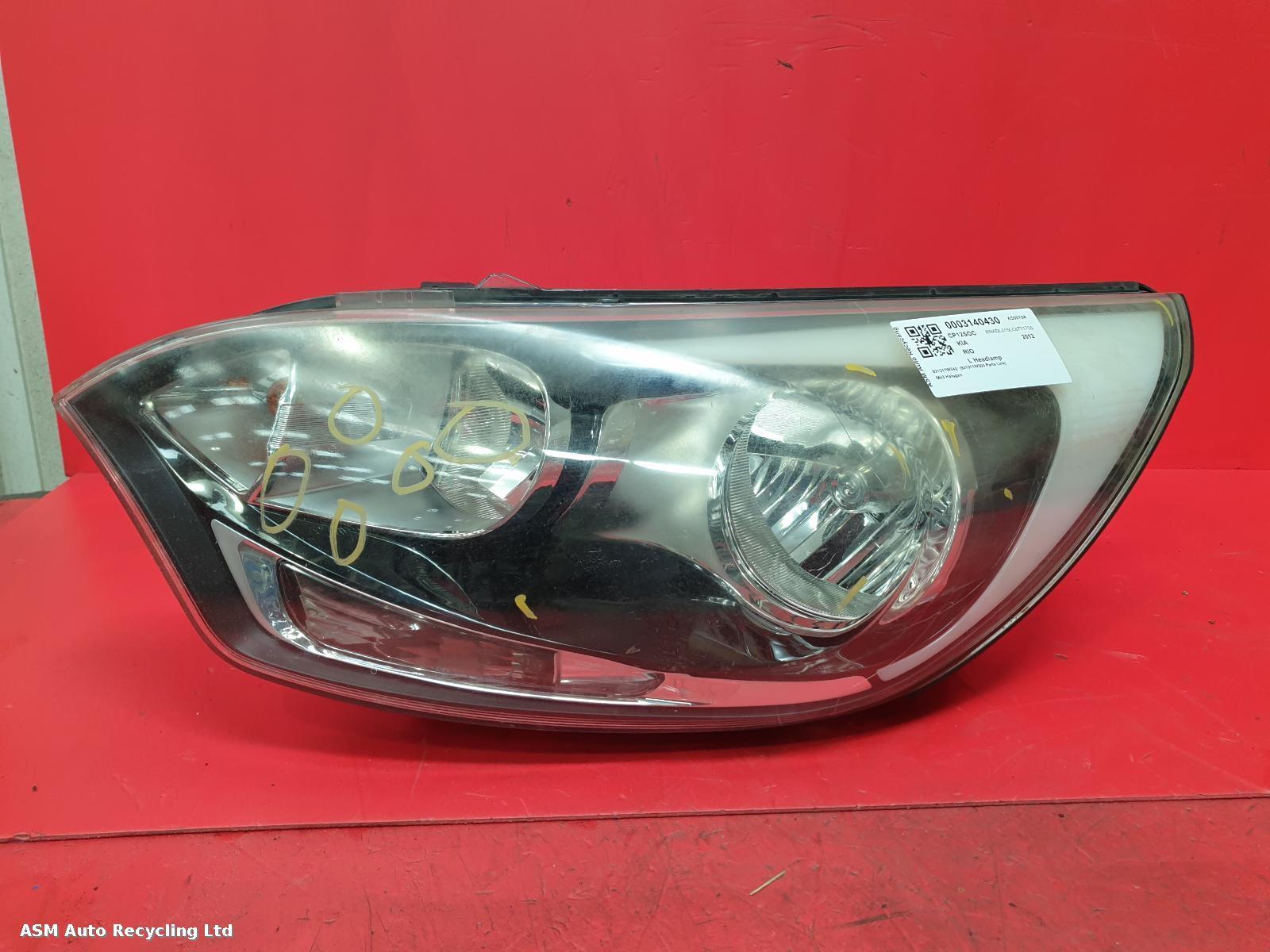 View Auto part L Headlamp Kia Rio 2012