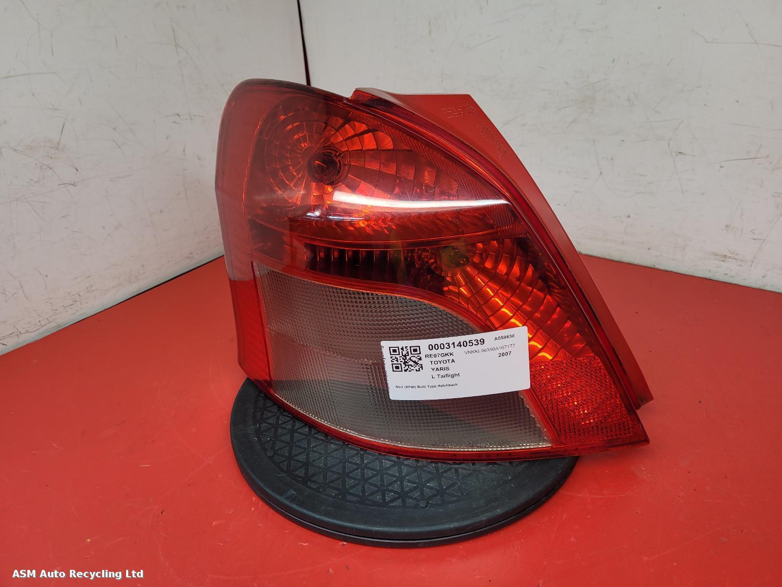 View Auto part L Taillight Toyota Yaris 2007