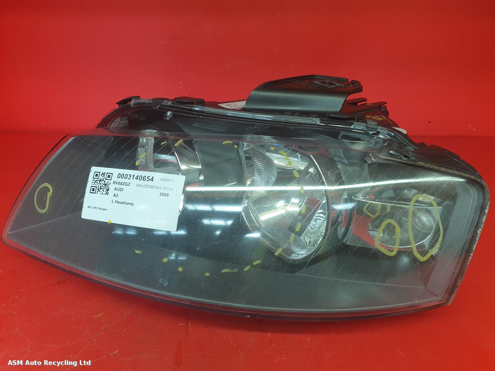 View Auto part L Headlamp Audi A3 2008