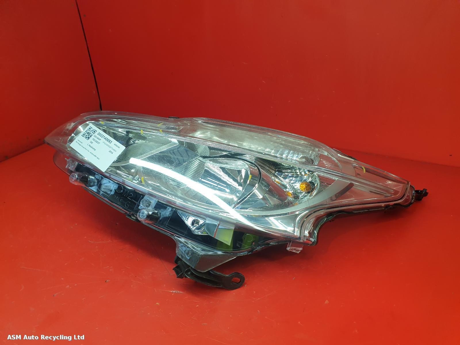 View Auto part L Headlamp Peugeot 208 2014
