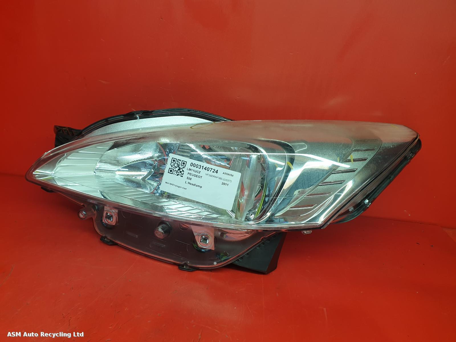 View Auto part L Headlamp Peugeot 508 2011
