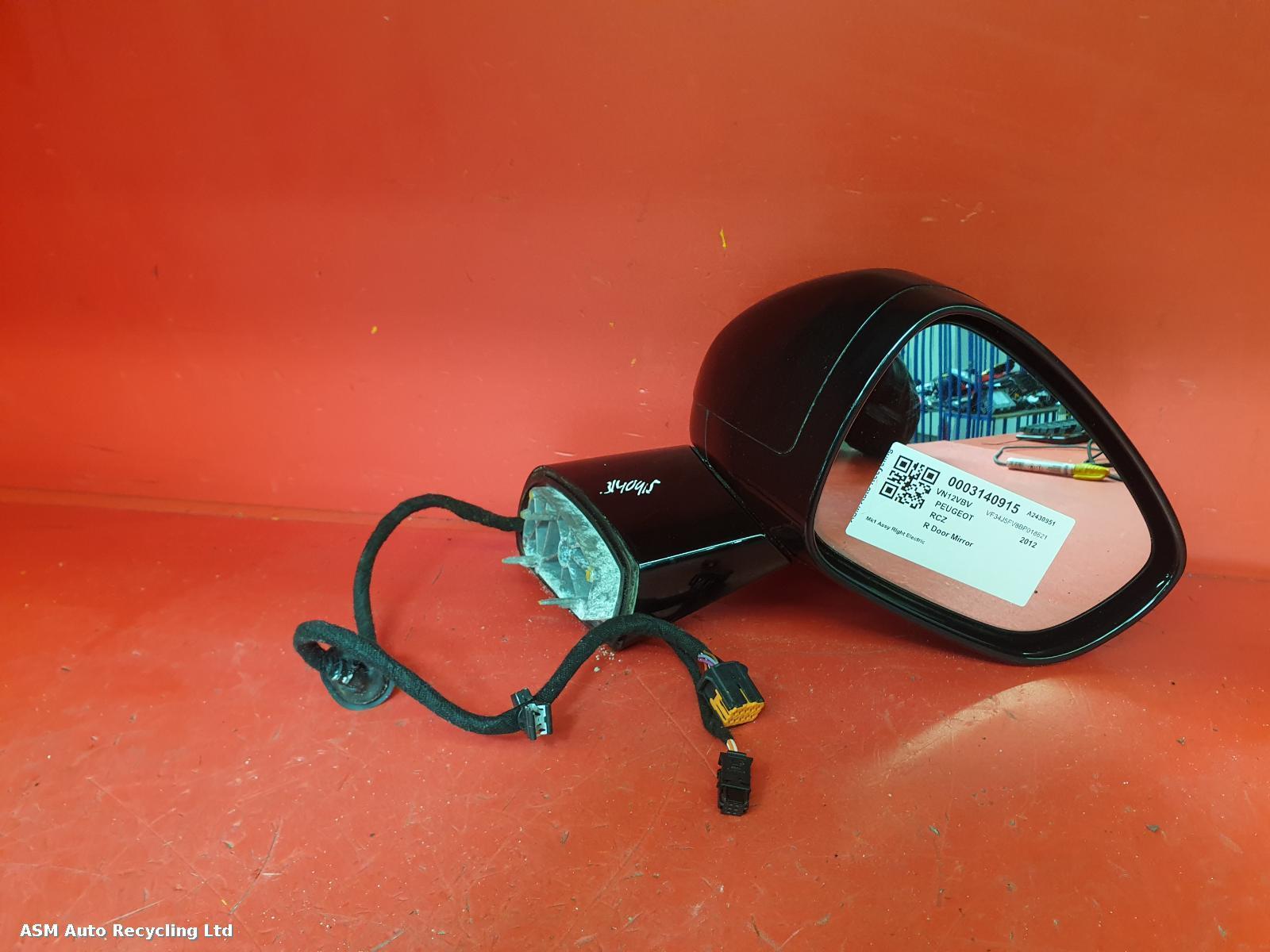 View Auto part R Door Mirror Peugeot Rcz 2012