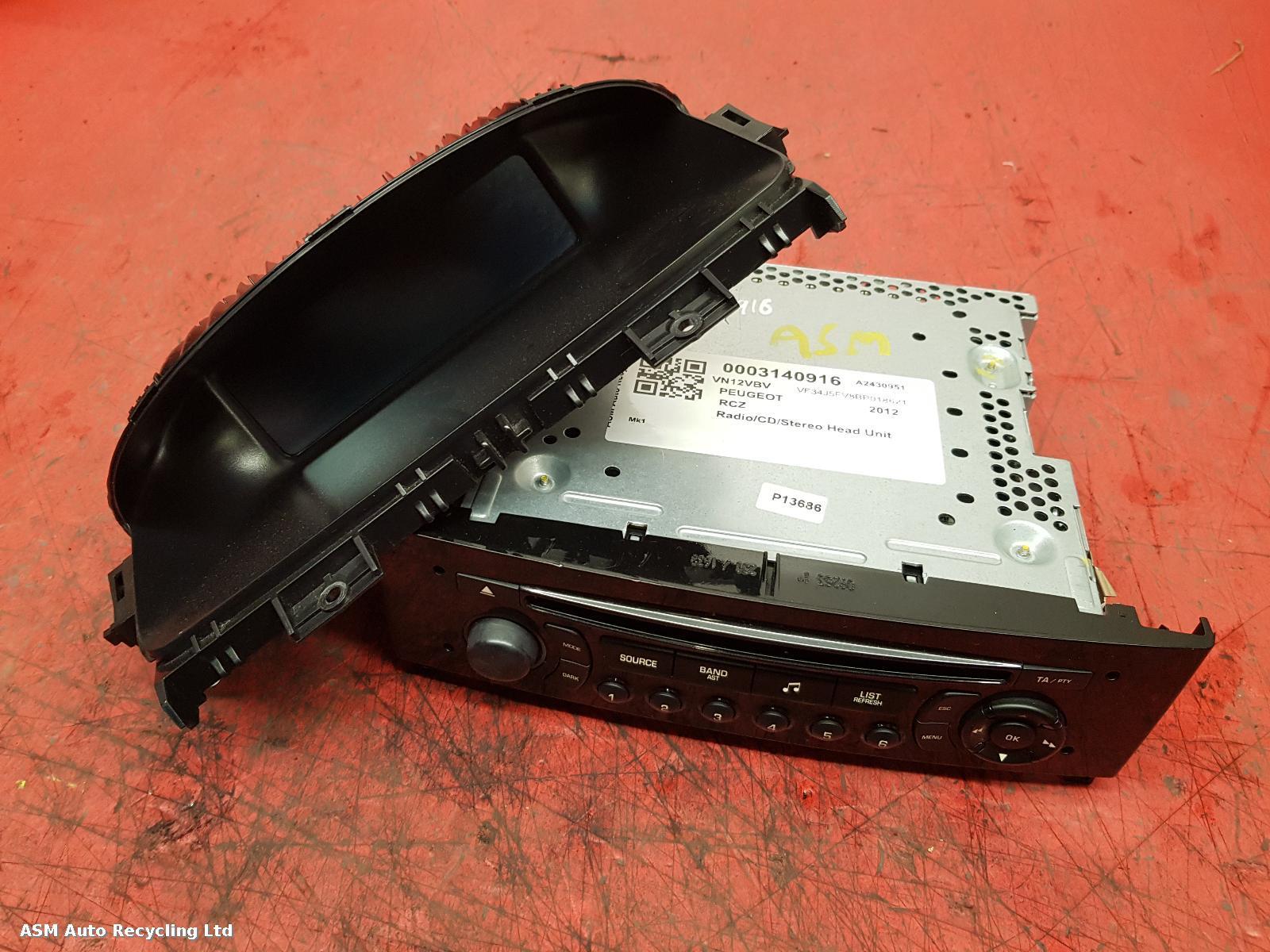 View Auto part A/V Equipment Peugeot Rcz 2012