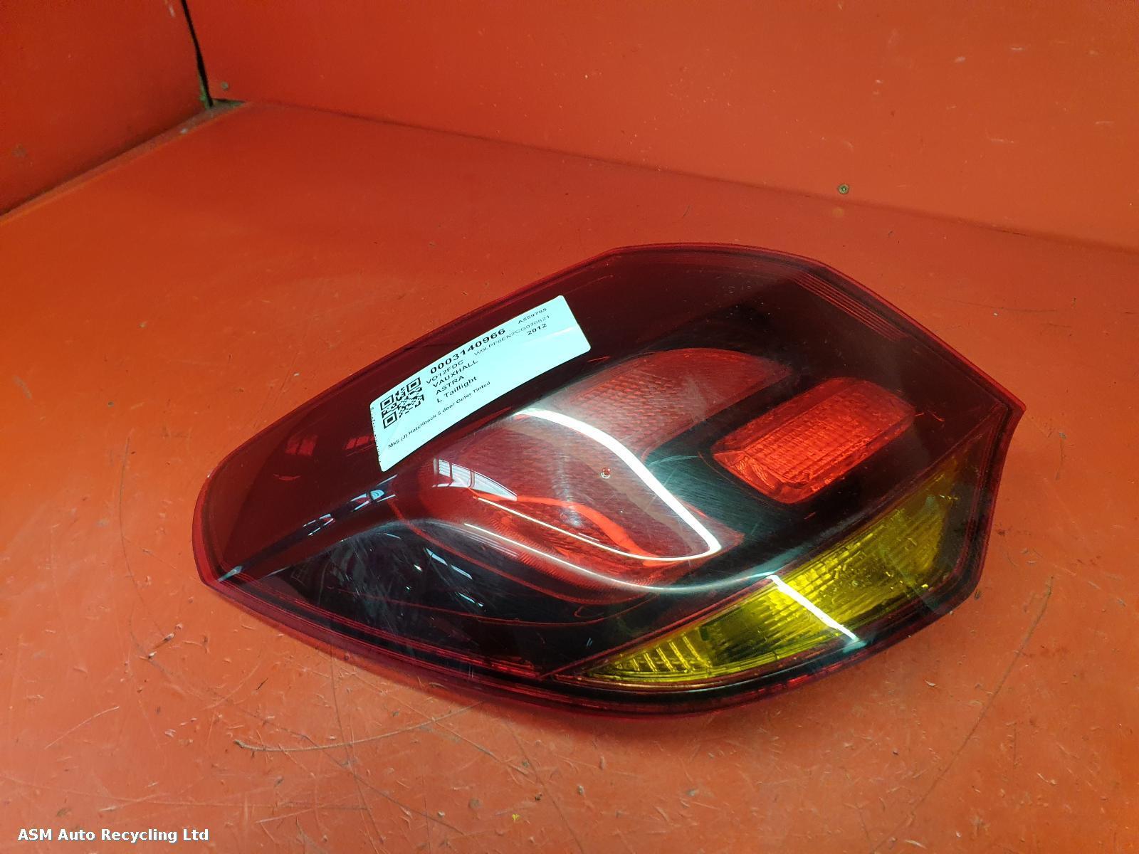 View Auto part L Taillight Vauxhall Astra 2012