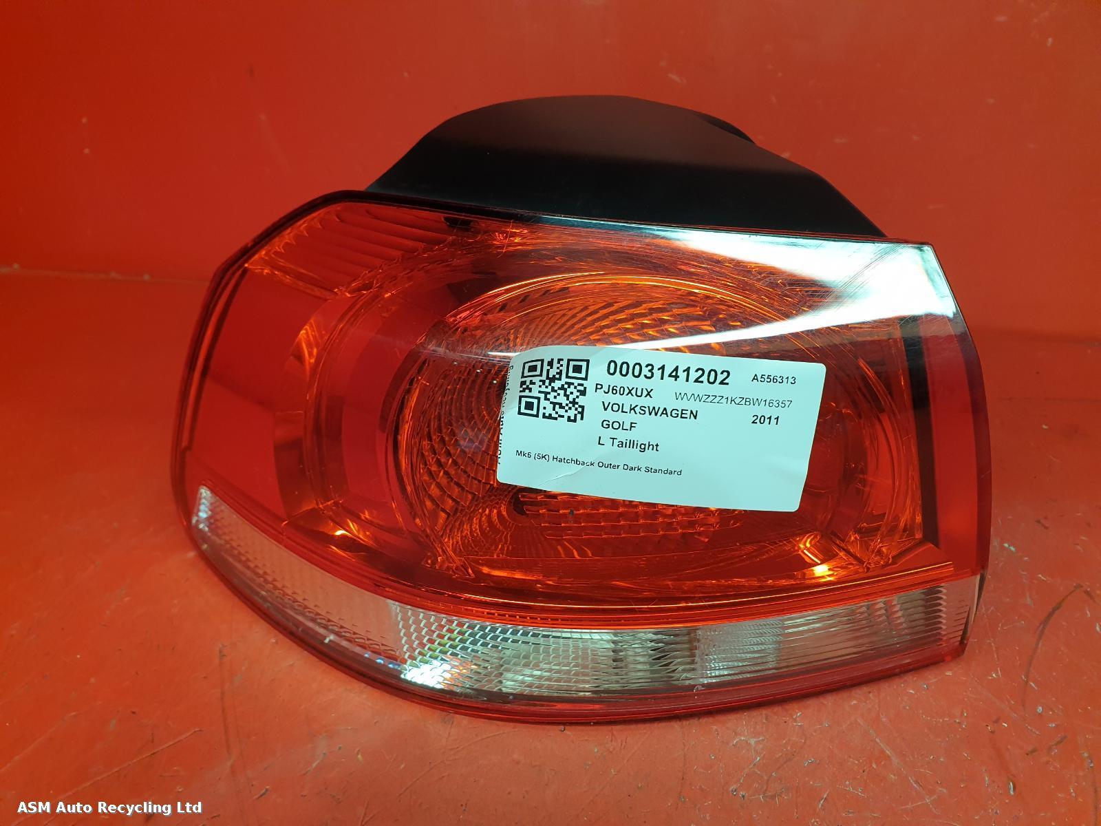 View Auto part L Taillight Volkswagen Golf 2011