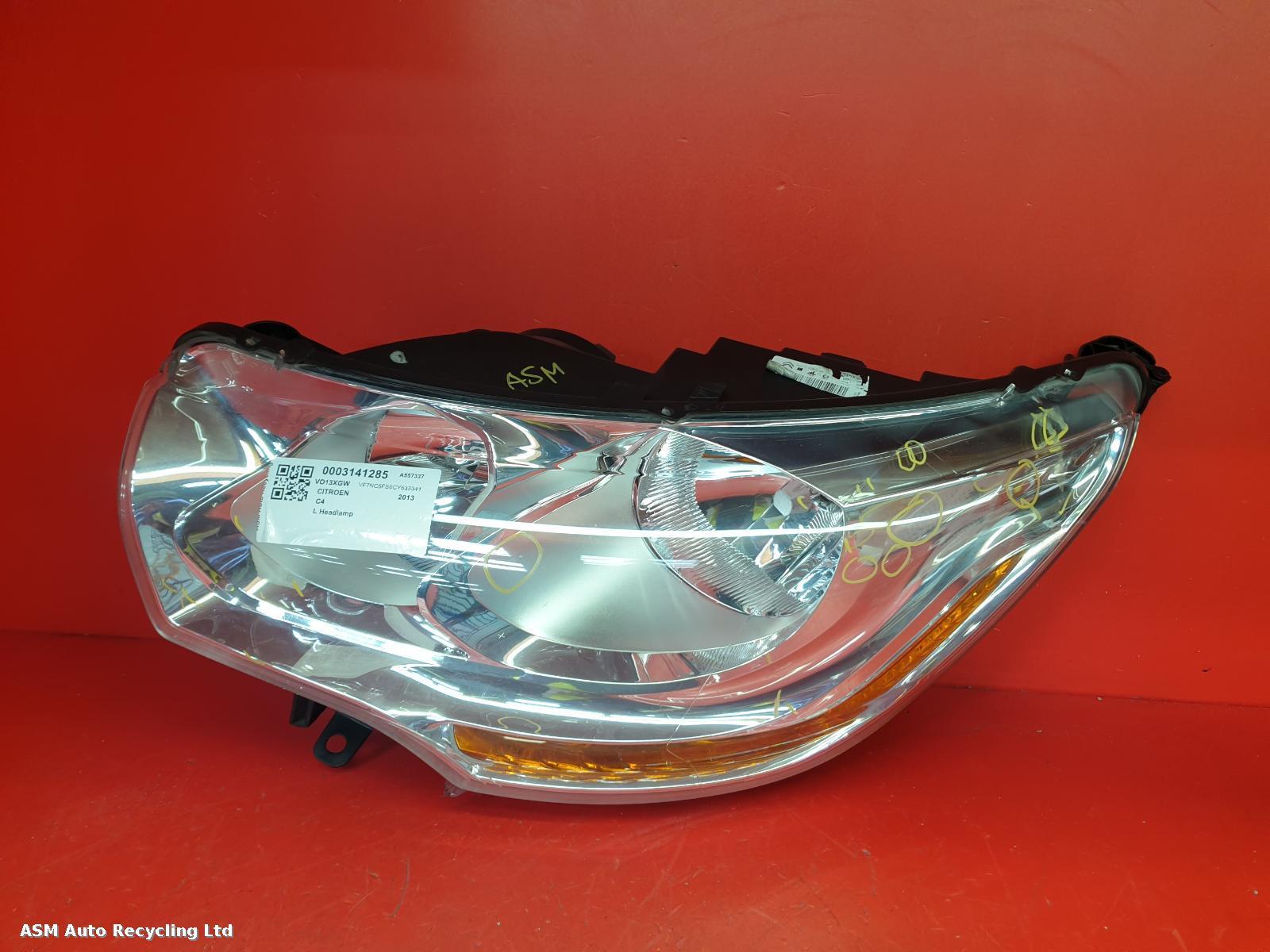 View Auto part L Headlamp Citroen C4 2013