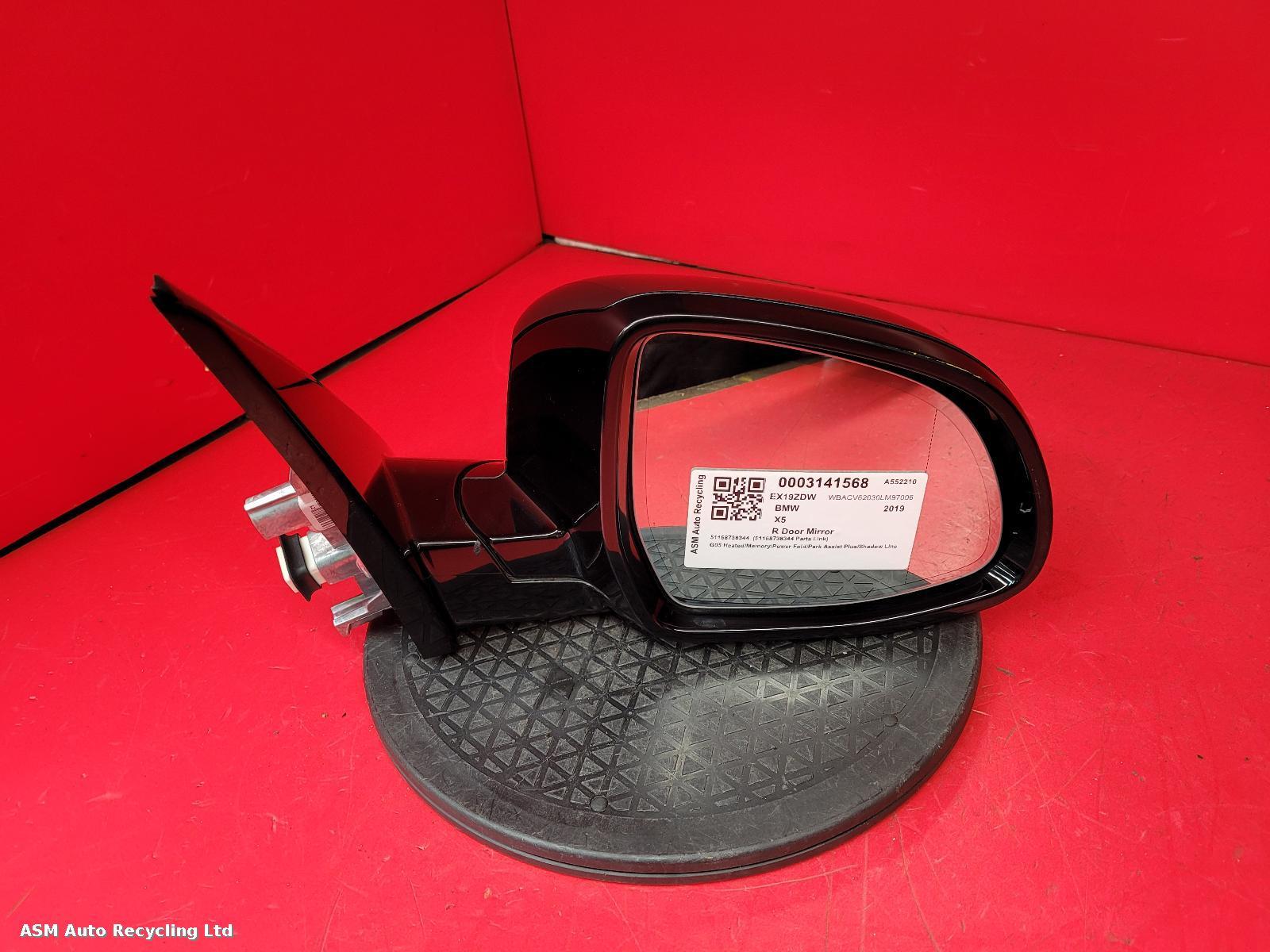 View Auto part R Door Mirror Bmw X5 2019