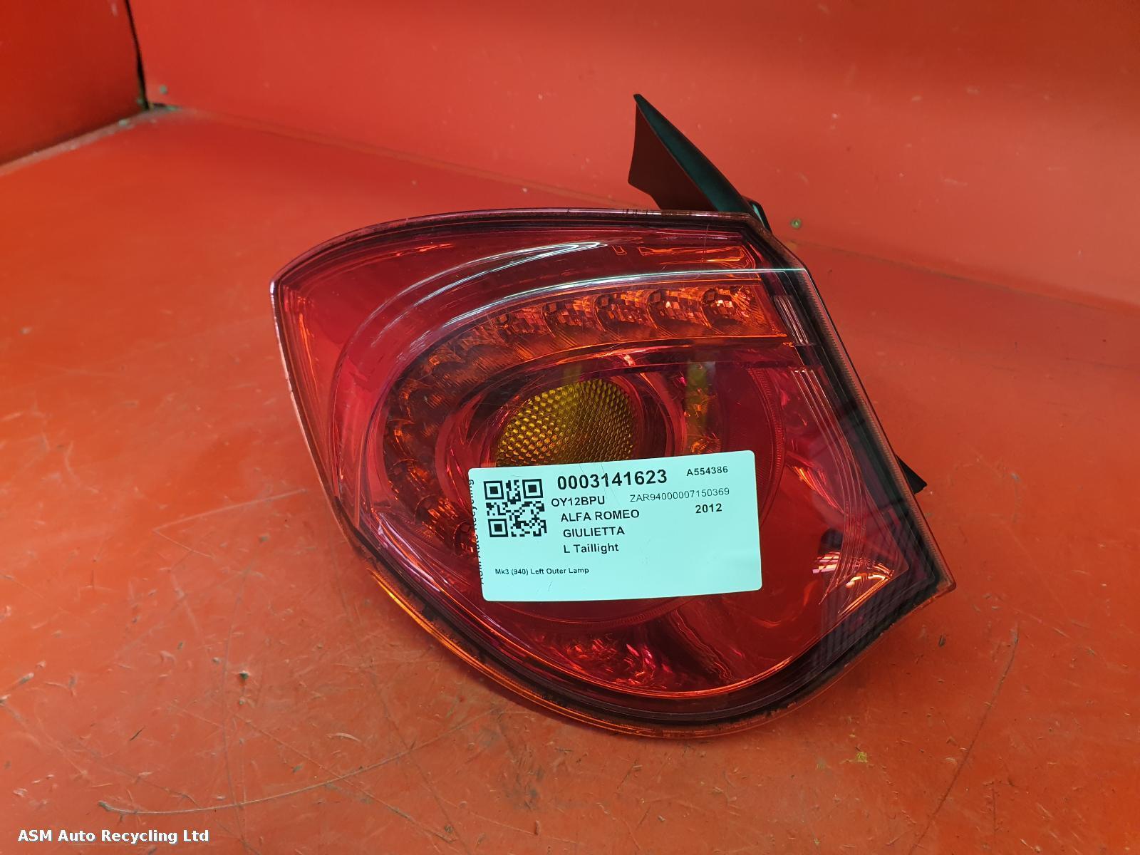 View Auto part L Taillight Alfa Romeo Giulietta 2012