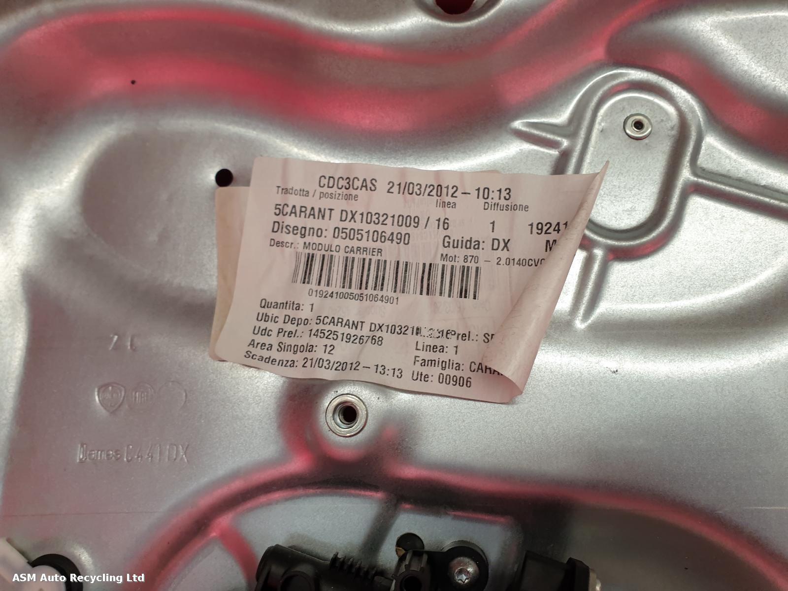 View Auto part RF Window Regulator Alfa Romeo Giulietta 2012