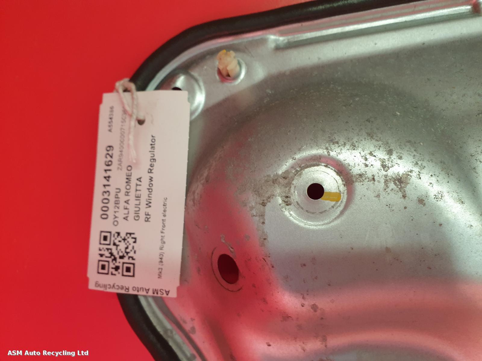 View Auto part RF Window Regulator Alfa Romeo Giulietta 2012
