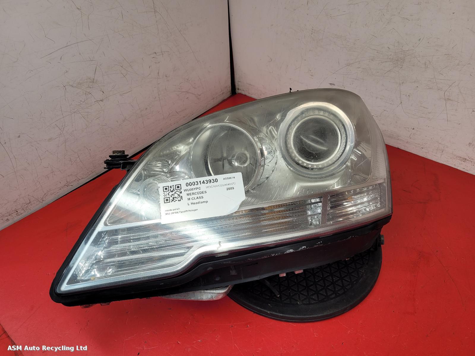 View Auto part L Headlamp Mercedes M Class 2009