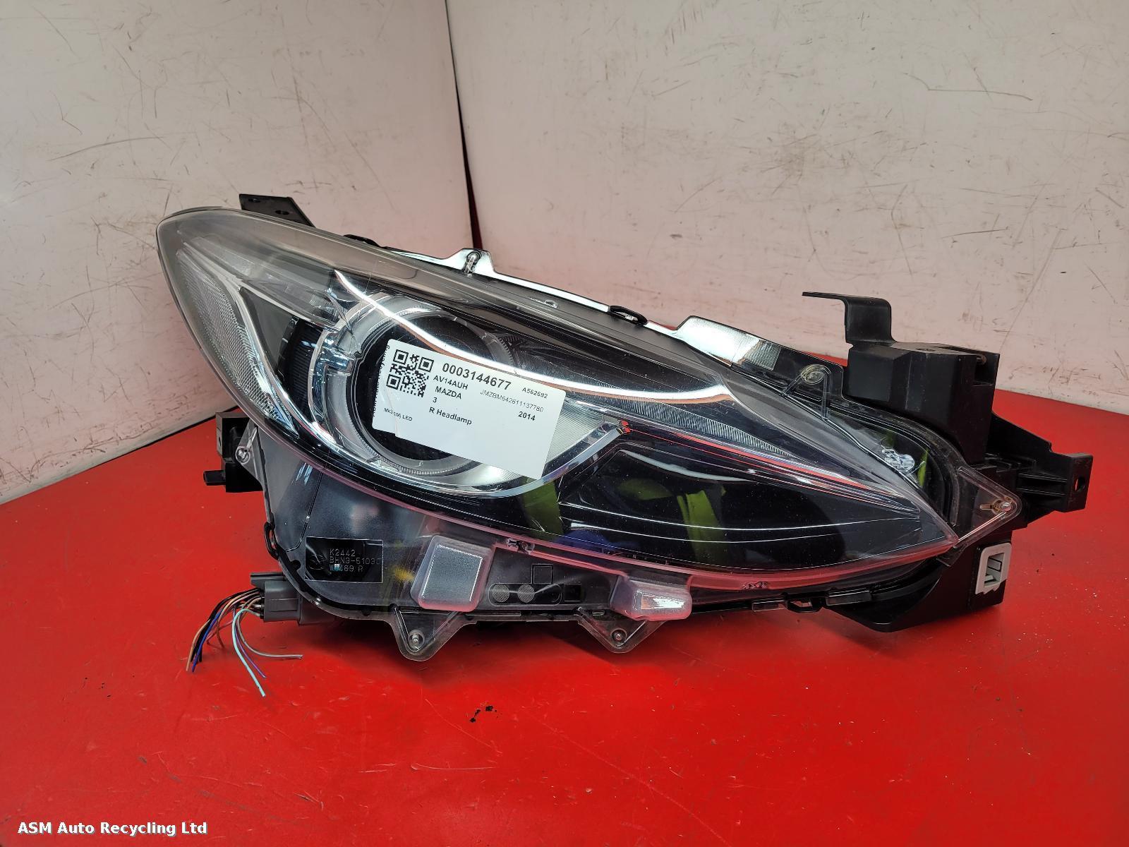 View Auto part R Headlamp Mazda 3  2014